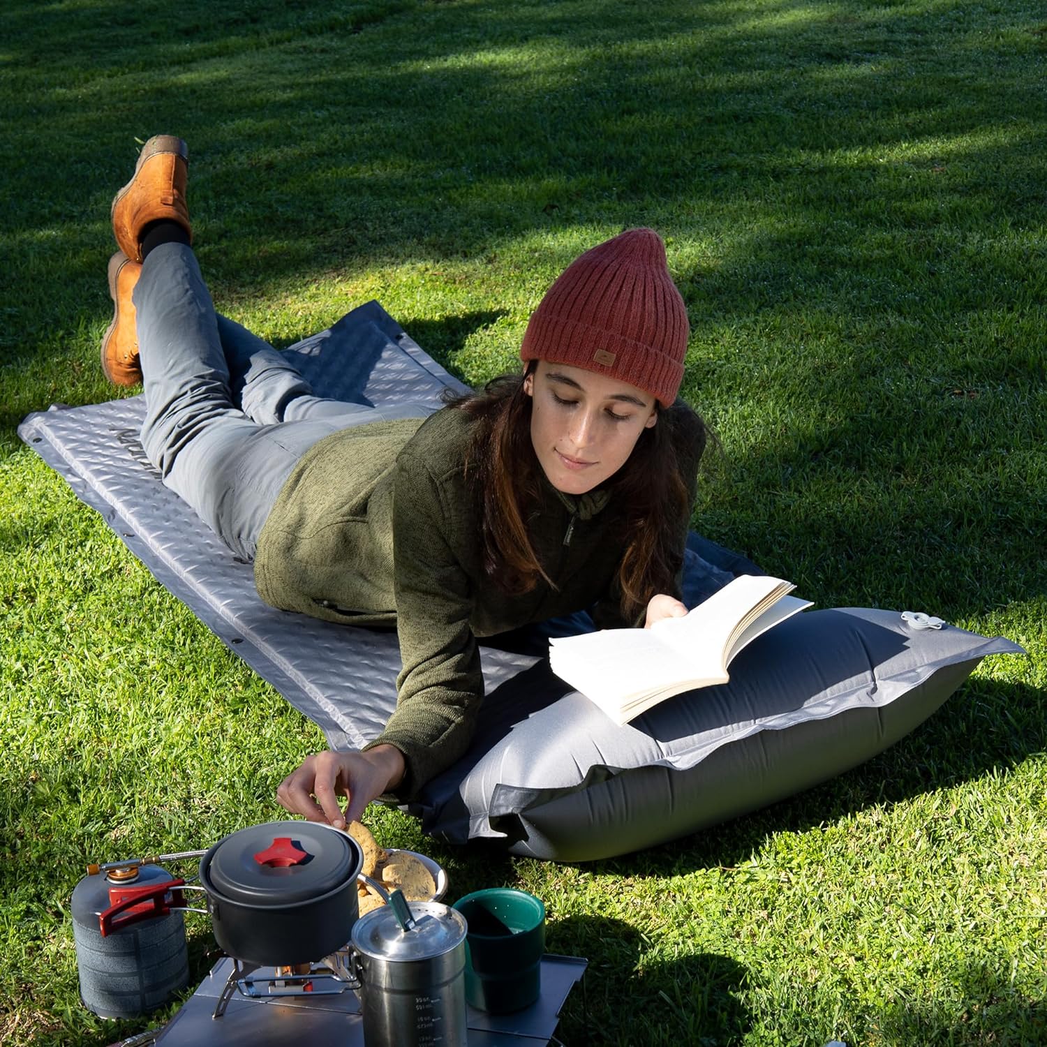 Naturehike D01 6cm Single Automatic Inflatable Cushion w/ Pillow