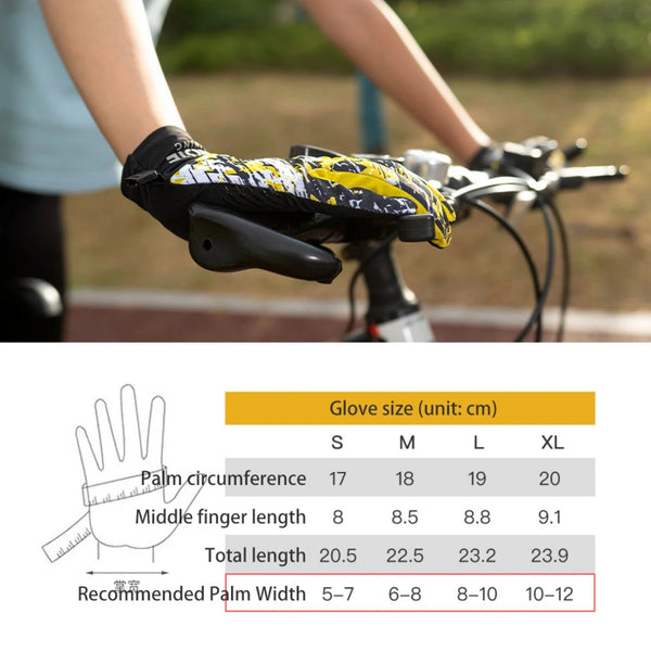 AONIJIE Non-Slip Full Finger Sports Gloves M-59