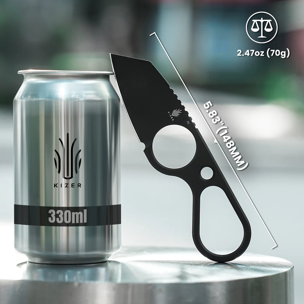 KIZER Bowtie D2 Blade Black 4.43"