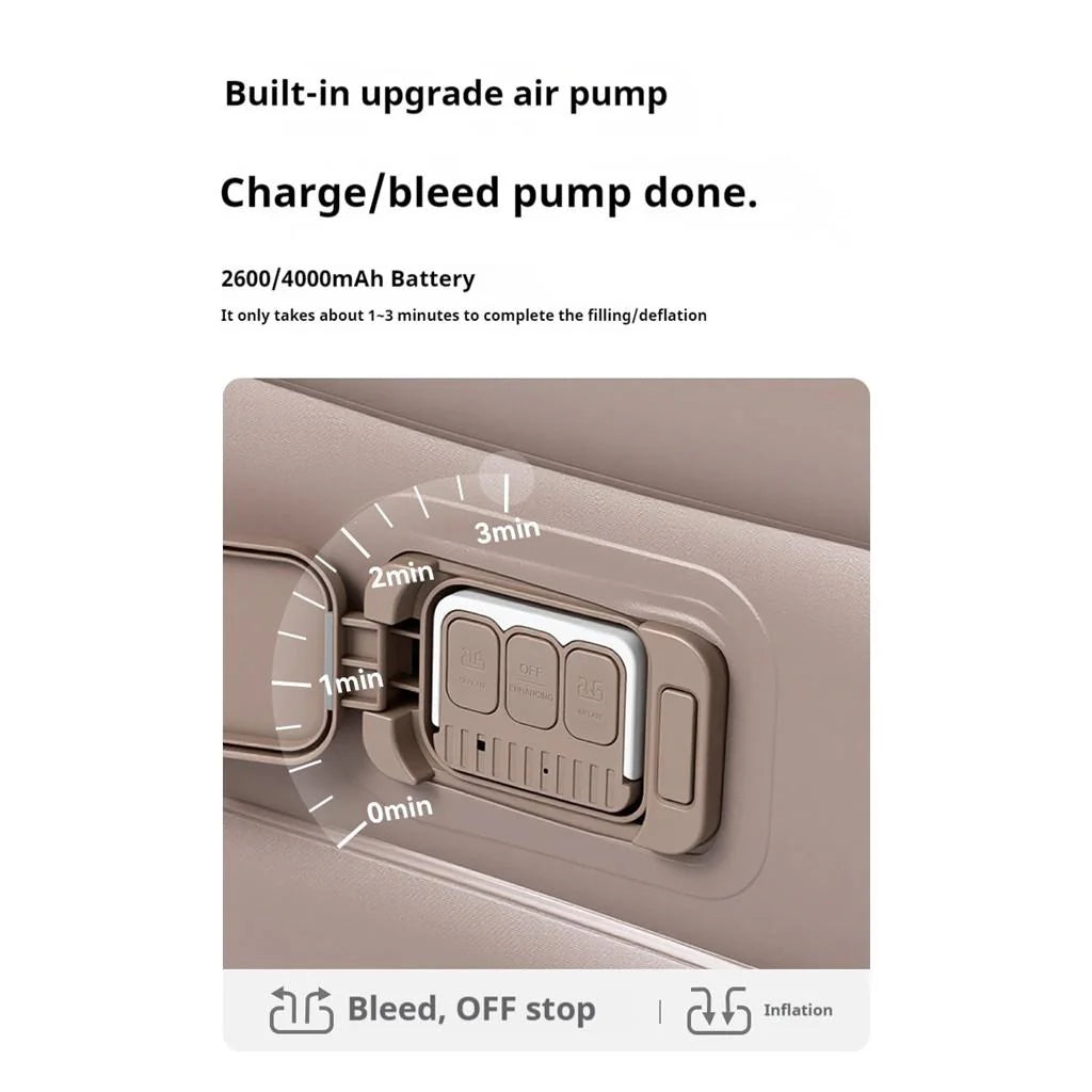 Blackdog Flowing Cloud Double Automatic Inflatable Bed Light Coffee