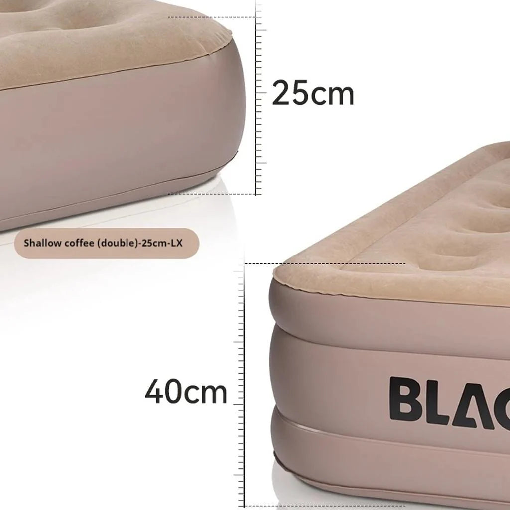 Blackdog Flowing Cloud Double Automatic Inflatable Bed Light Coffee