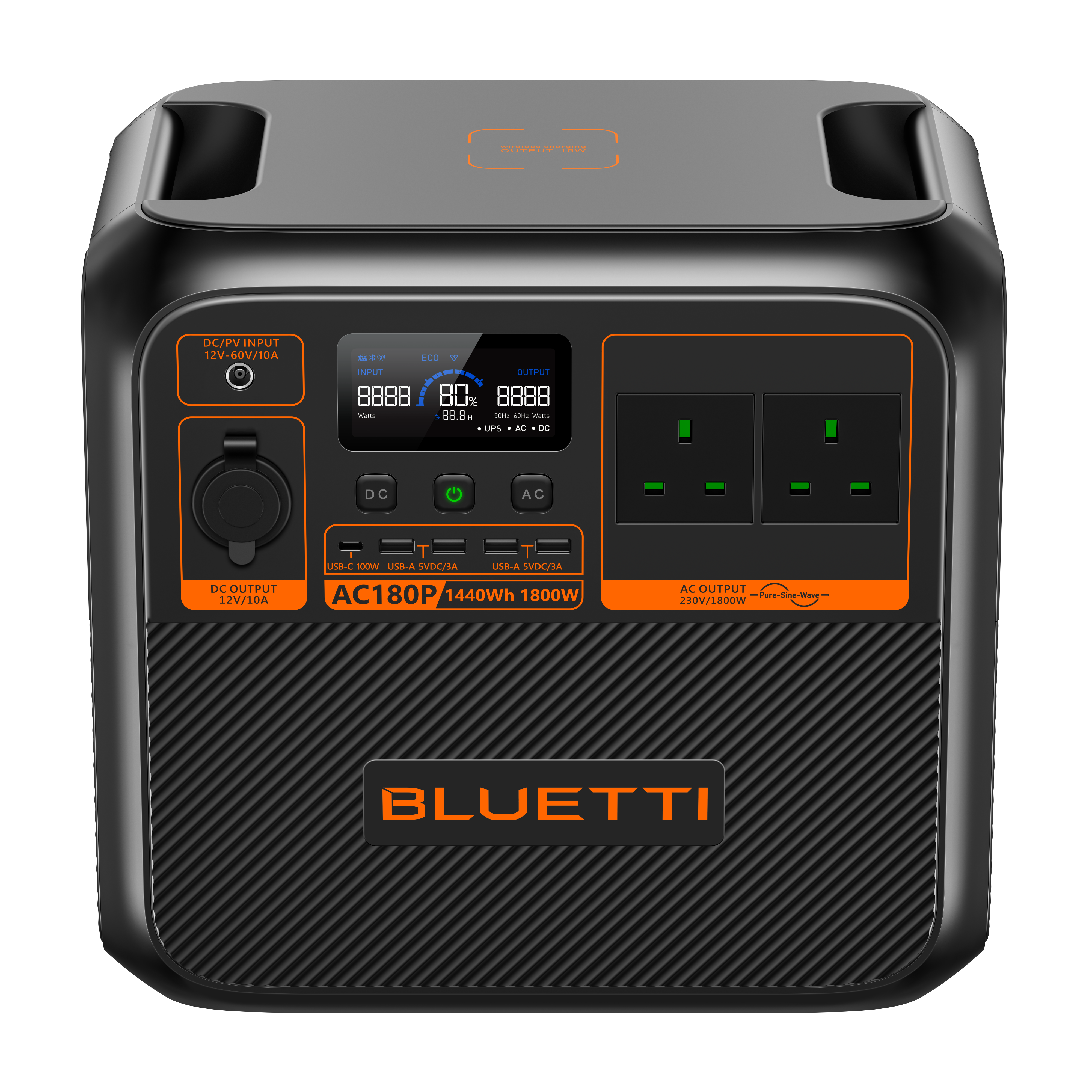 Bluetti AC180P Portable Power Station 1800W/1440Wh