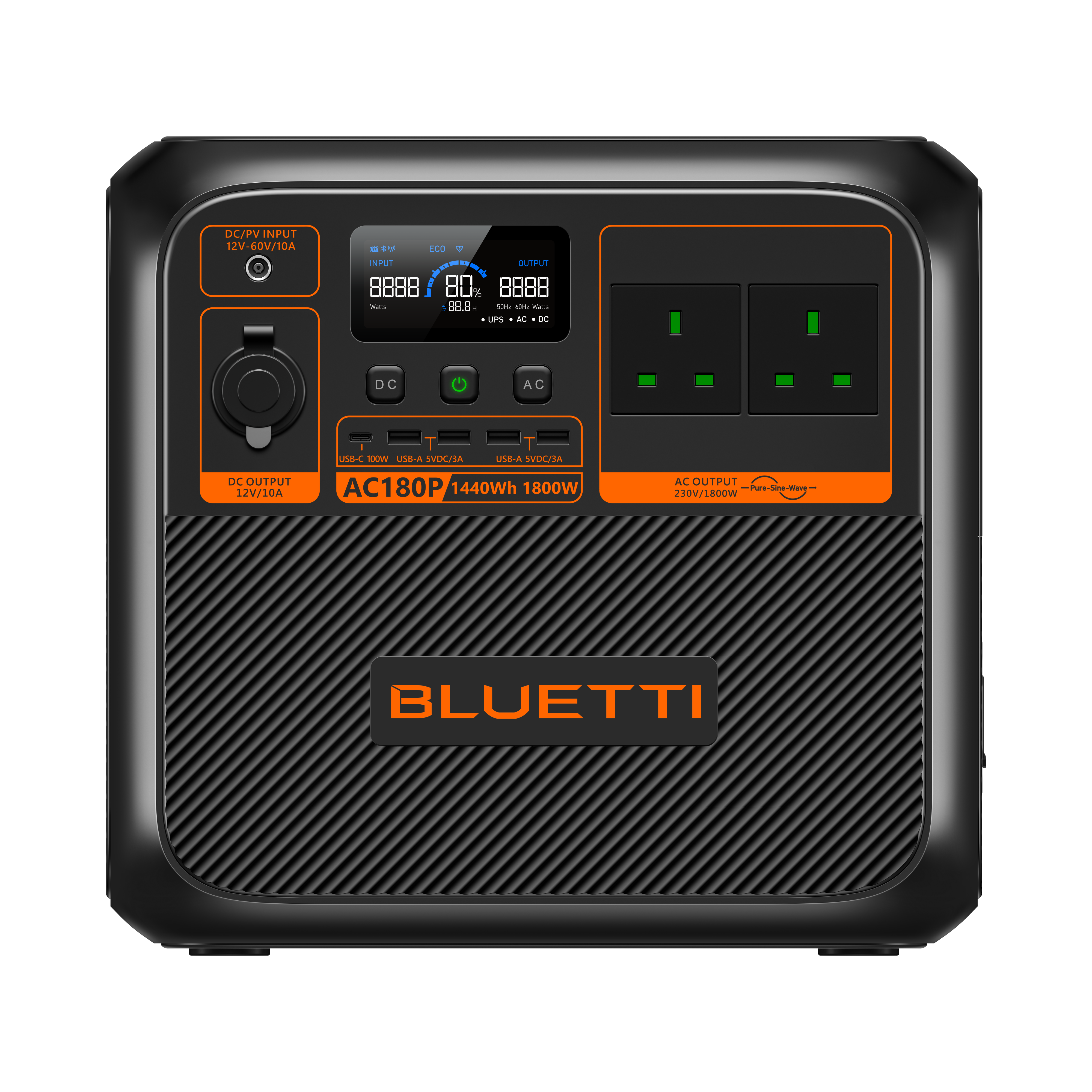 Bluetti AC180P Portable Power Station 1800W/1440Wh