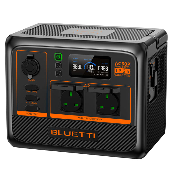Bluetti AC60P Portable Power Station 600W/504Wh