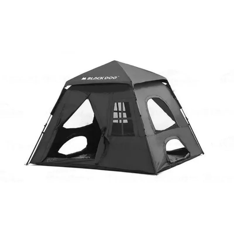 black dog zelt Blackdog Automatic Black Camping Tent 2.0 3-4 Person – GL Extra Enterprise