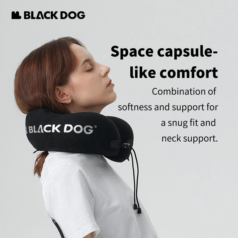Blackdog Snail U-Shaped Neck Pillow w/ Hood