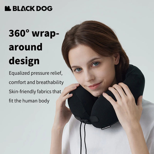 Blackdog Snail U-Shaped Neck Pillow w/ Hood