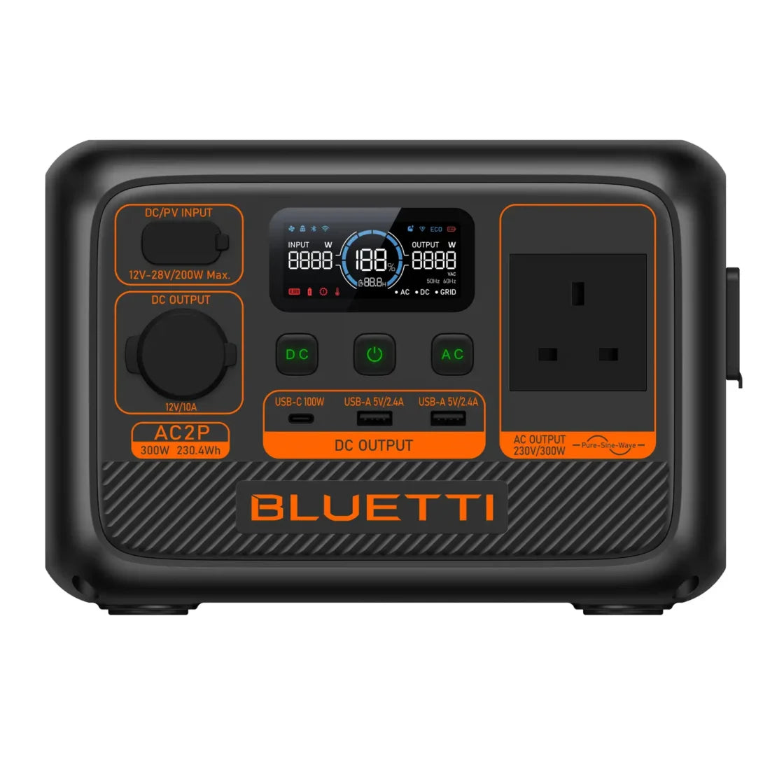 Bluetti AC2P Portable Power Station 300W/230.4WH