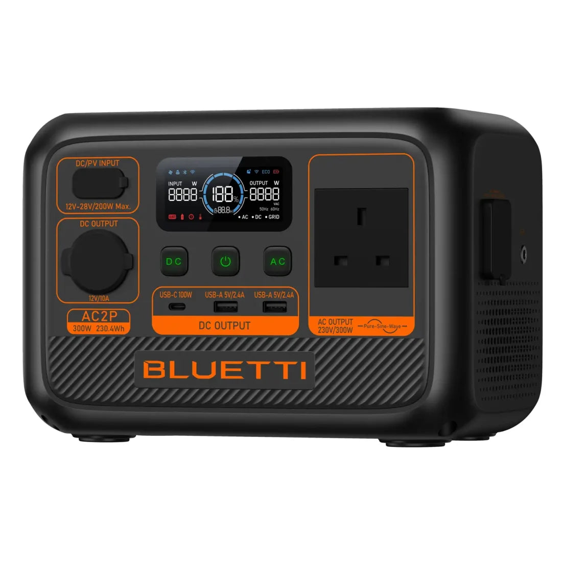 Bluetti AC2P Portable Power Station 300W/230.4WH
