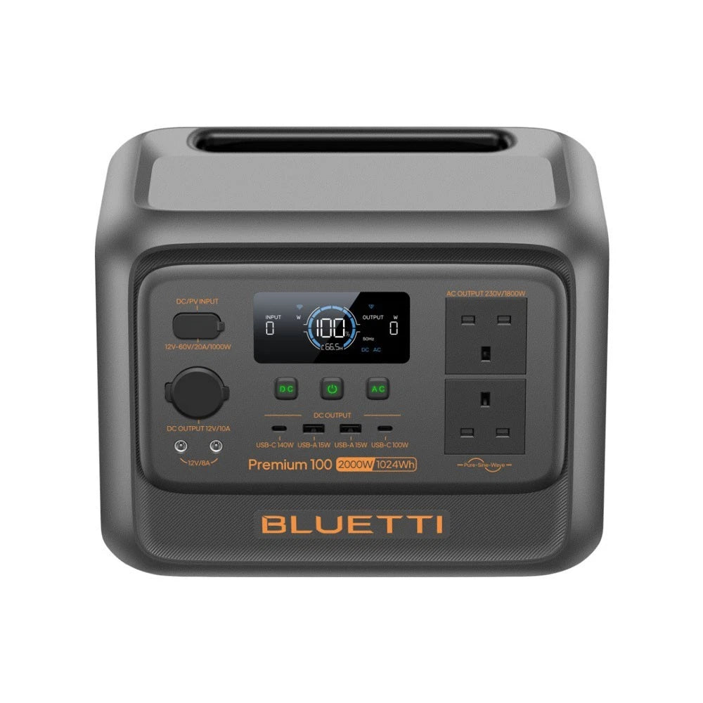 Bluetti Premium 100 V2 (UPS) Portable Power Station 1800W/1024WH