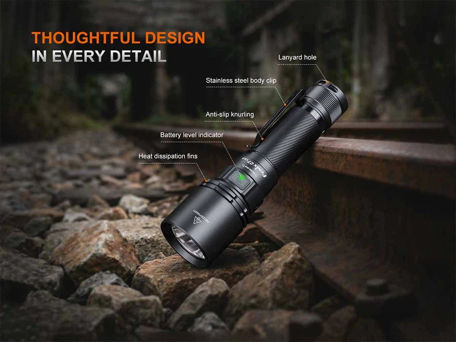 Fenix C7 V2.0 High Performance Rechargeable Flashlight 3300 Lumens