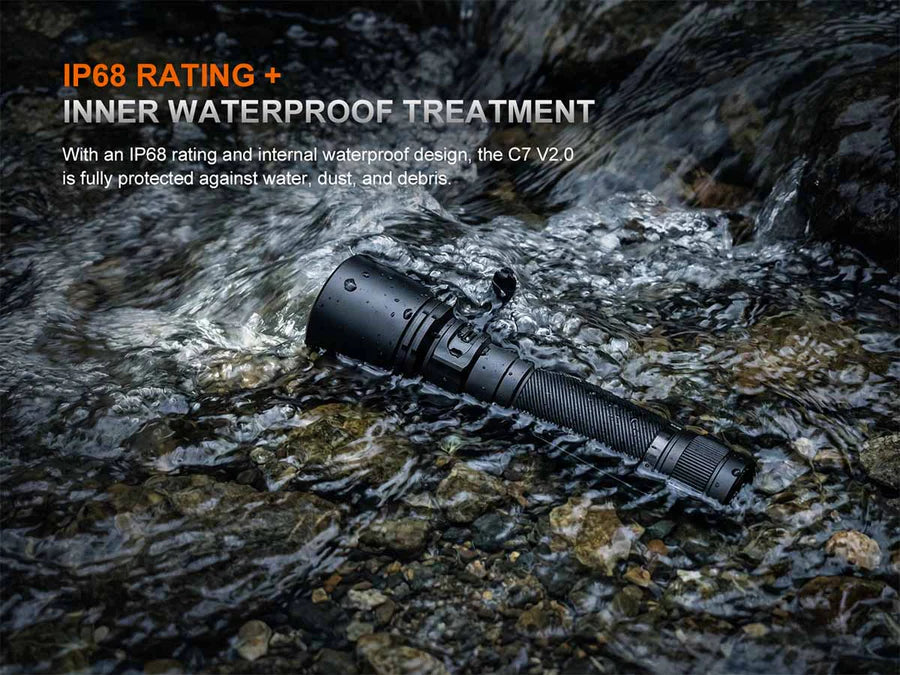 Fenix C7 V2.0 High Performance Rechargeable Flashlight 3300 Lumens