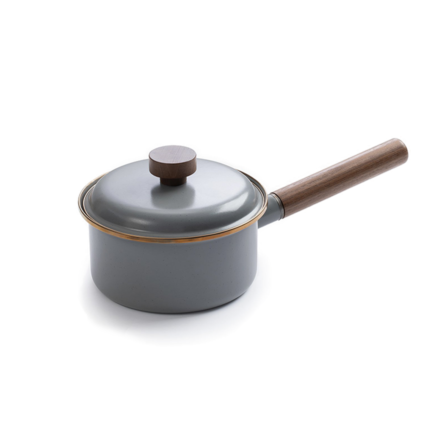 BAREBONES Enamel Saucepan
