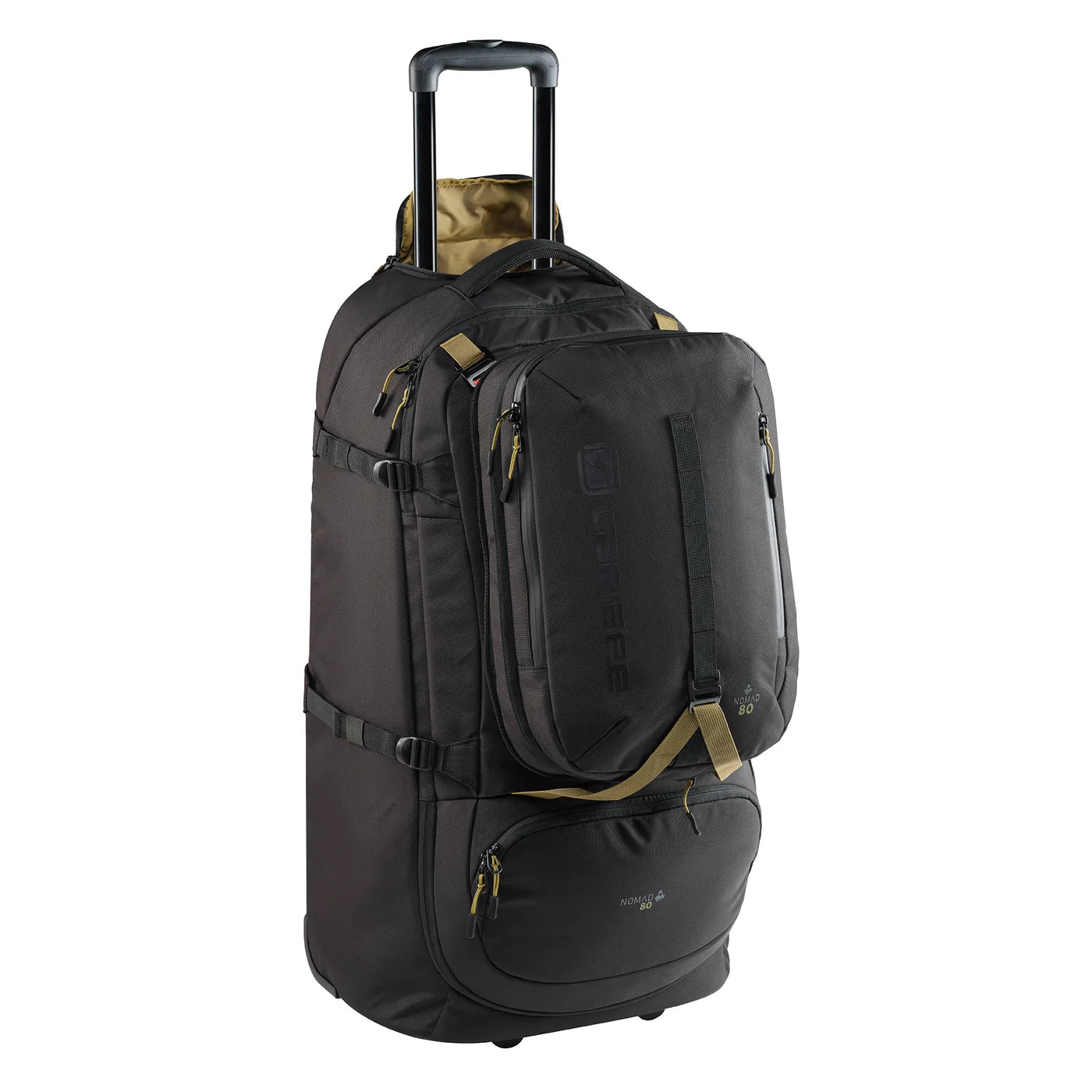 Caribee Nomad 80L RPET Hybrid Wheel Travel Backpack