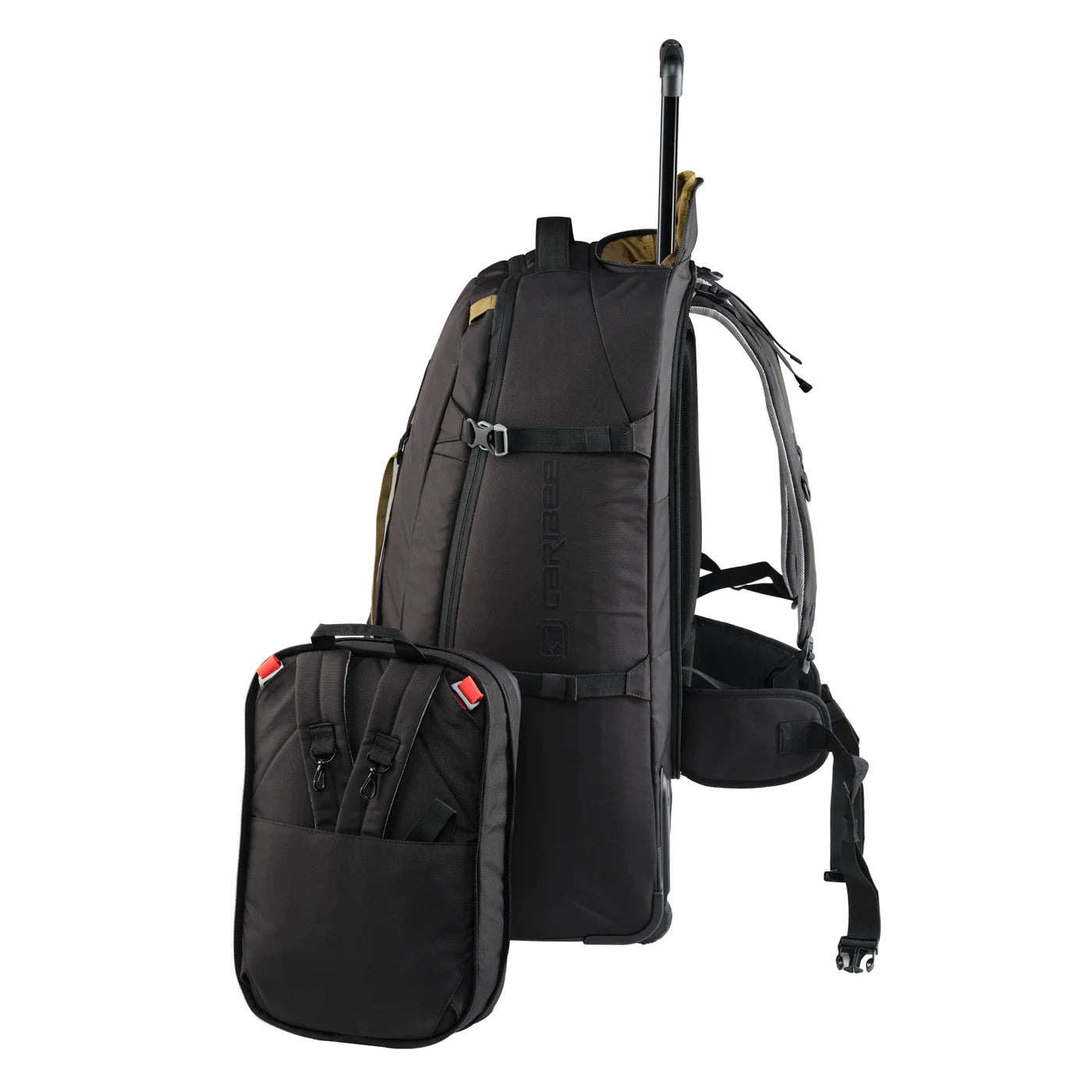 Caribee Nomad 80L RPET Hybrid Wheel Travel Backpack