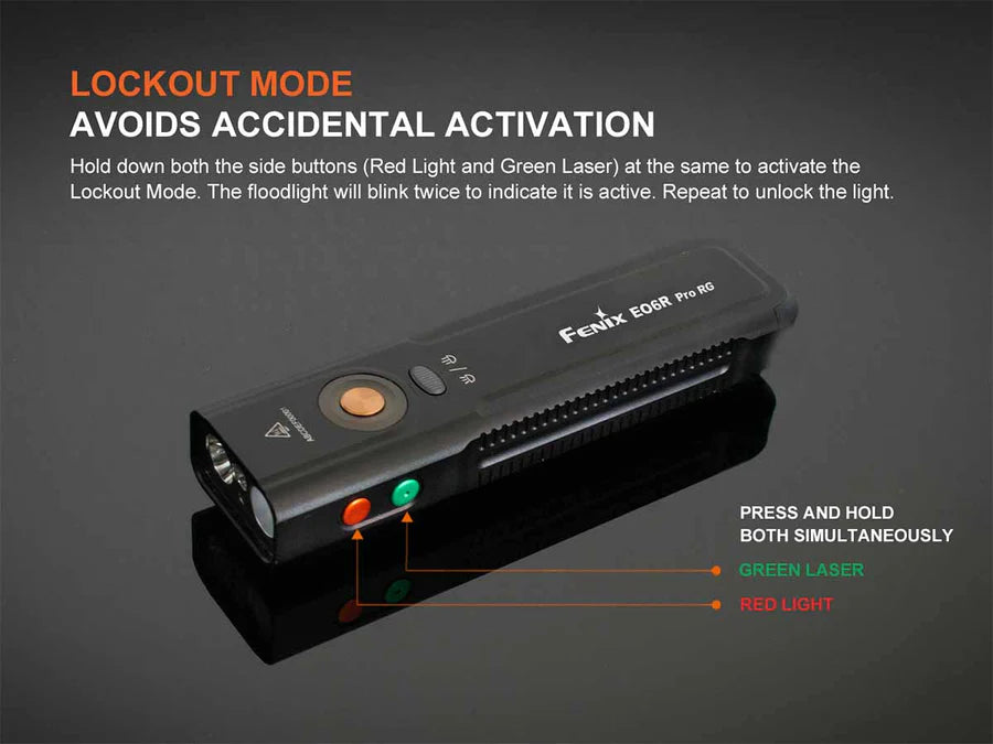 Fenix E06R PRO RG 3-IN-1 Multifunctional Flashlight 1600 Lumens