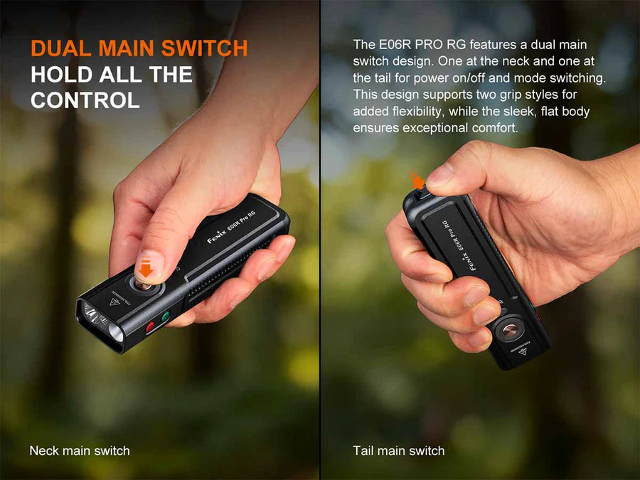 Fenix E06R PRO RG 3-IN-1 Multifunctional Flashlight 1600 Lumens