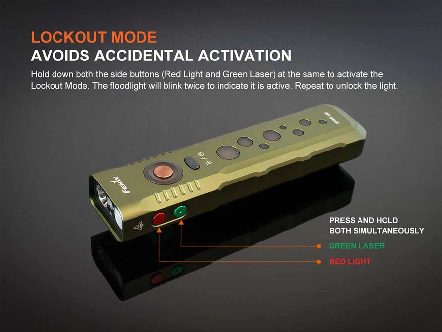 Fenix E08R UE Multi Led Dual Control Flashlight 1600 Lumens