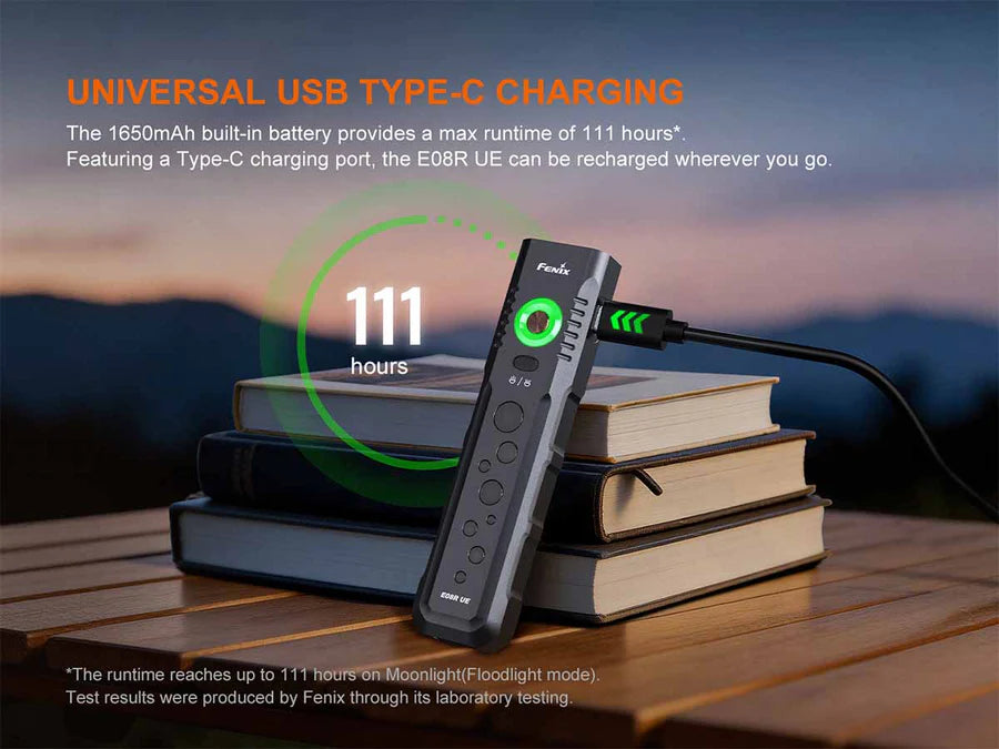 Fenix E08R UE Multi Led Dual Control Flashlight 1600 Lumens