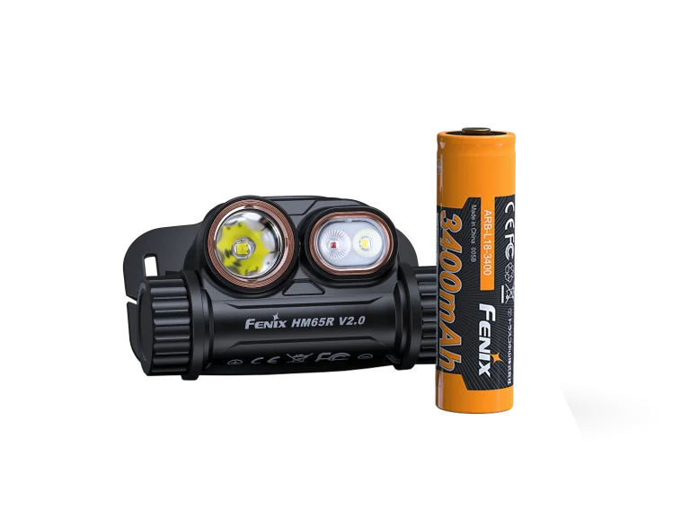 Fenix HM65R V2.0 Dual Light Sources Headlamp 2200 Lumens