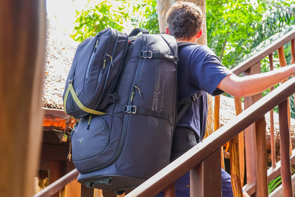 Caribee Nomad 80L RPET Hybrid Wheel Travel Backpack