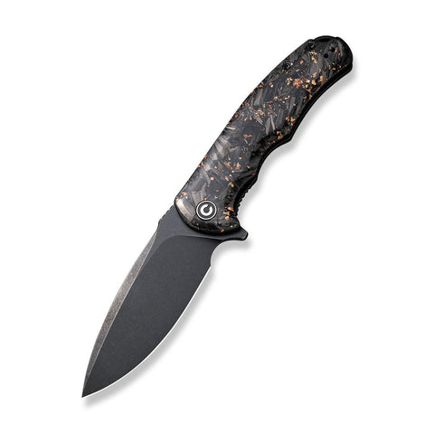 CIVIVI Praxis Flipper Knife Carbon Fiber And Resin Handle C803I