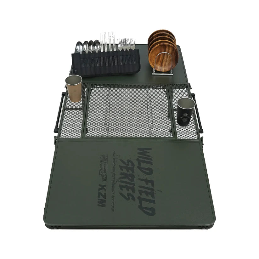 KZM Wild Field 3 Folding BBQ Table