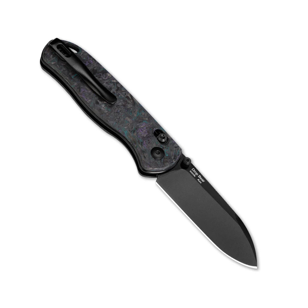 KIZER Drop Bear S35VN Blade Dark Matter & Clutch Lock 2.97"