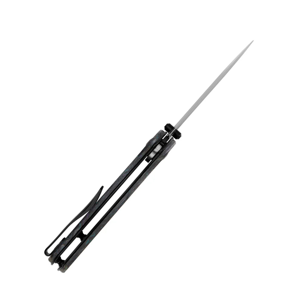 KIZER Drop Bear S35VN Blade Dark Matter & Clutch Lock 2.97"