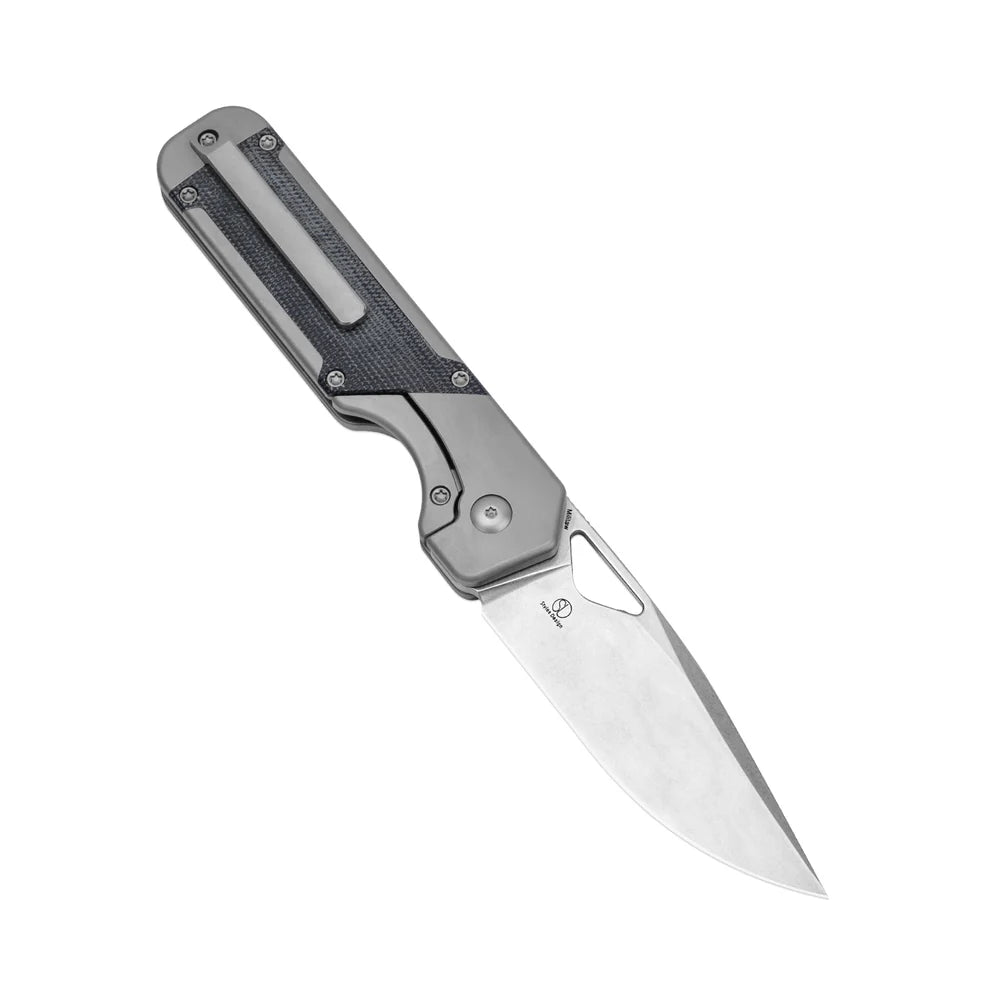 KIZER Militaw S35VN Blade Titanium/Macarta Handle 3.36"