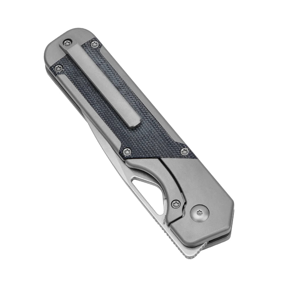 KIZER Militaw S35VN Blade Titanium/Macarta Handle 3.36"