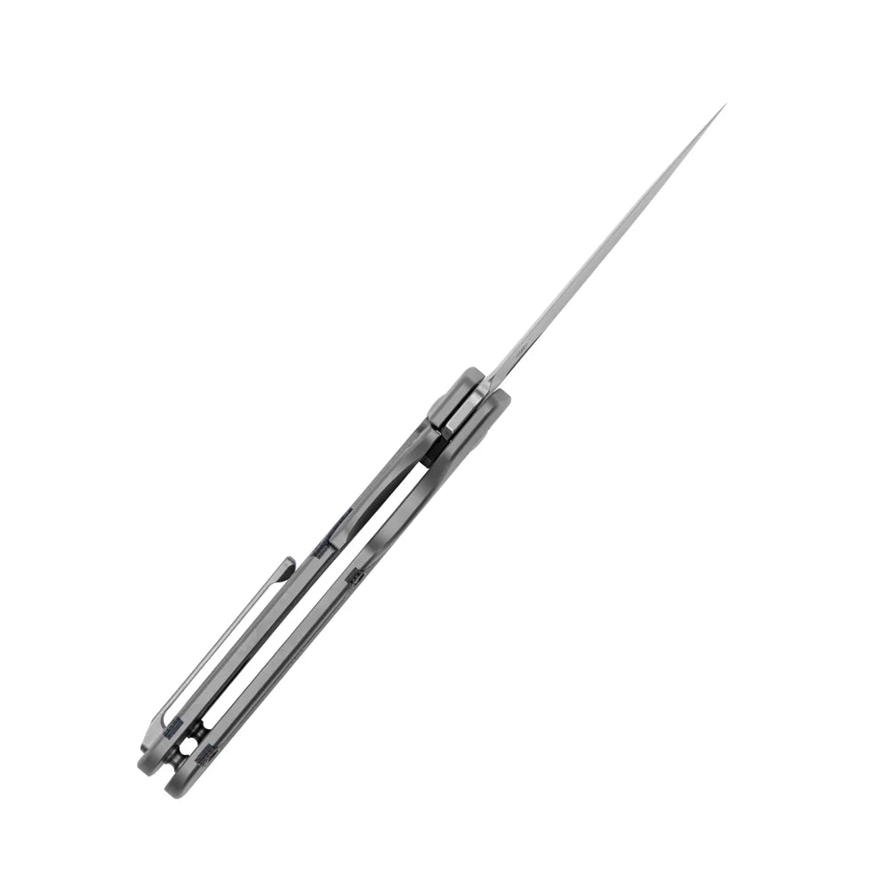 KIZER Militaw S35VN Blade Titanium/Macarta Handle 3.36"