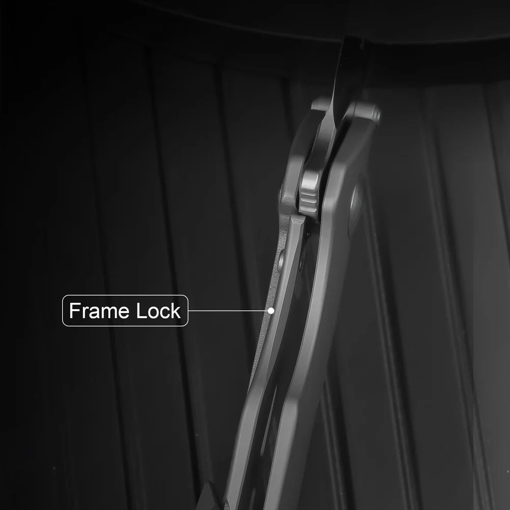 KIZER Crest S35VN Blade Titanium Handle Frame Lock 3.05"