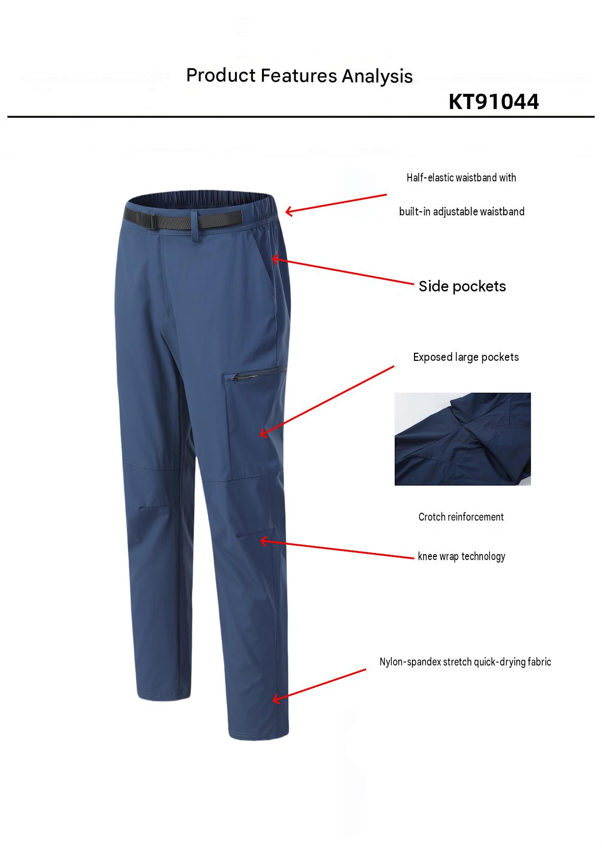 KongurTagh KT91044 Multi Pocket Quick Dry Pants
