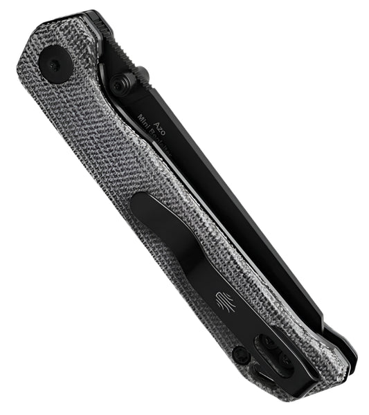 KIZER Begleiter Nitro-V Micarta Black/Steel Liner 2.9