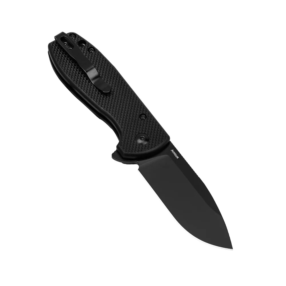 KIZER Amicus 9CR18MOV Blade G10 & Button Lock 2.9"