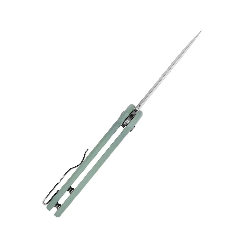 KIZER Amicus 9CR18MOV Blade G10 & Button Lock 2.9"