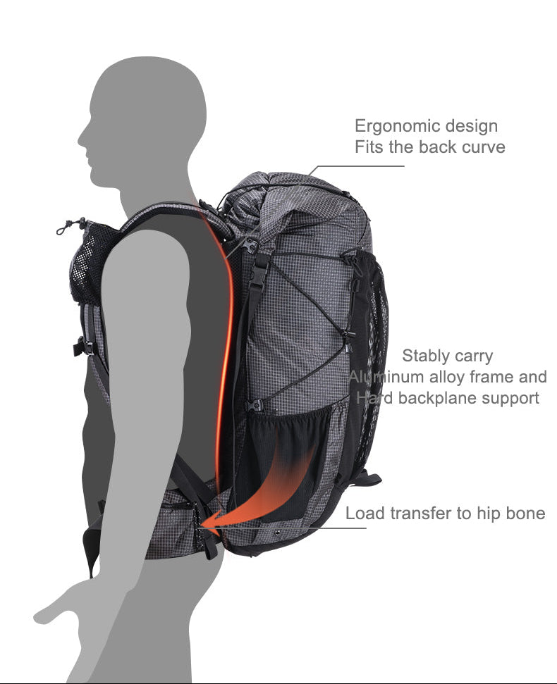 Naturehike Rock 40L+5L Hiking Backpack