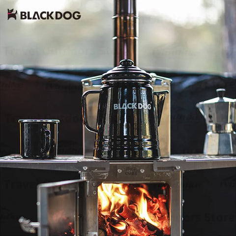 Blackdog Enamel Coffee Pot