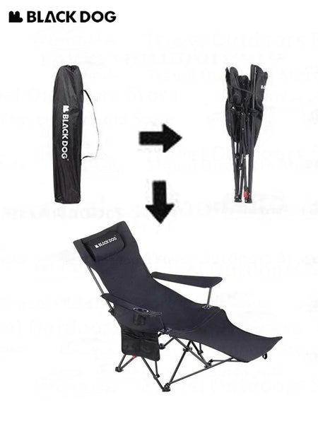 Blackdog Folding Recliner Deck Chair