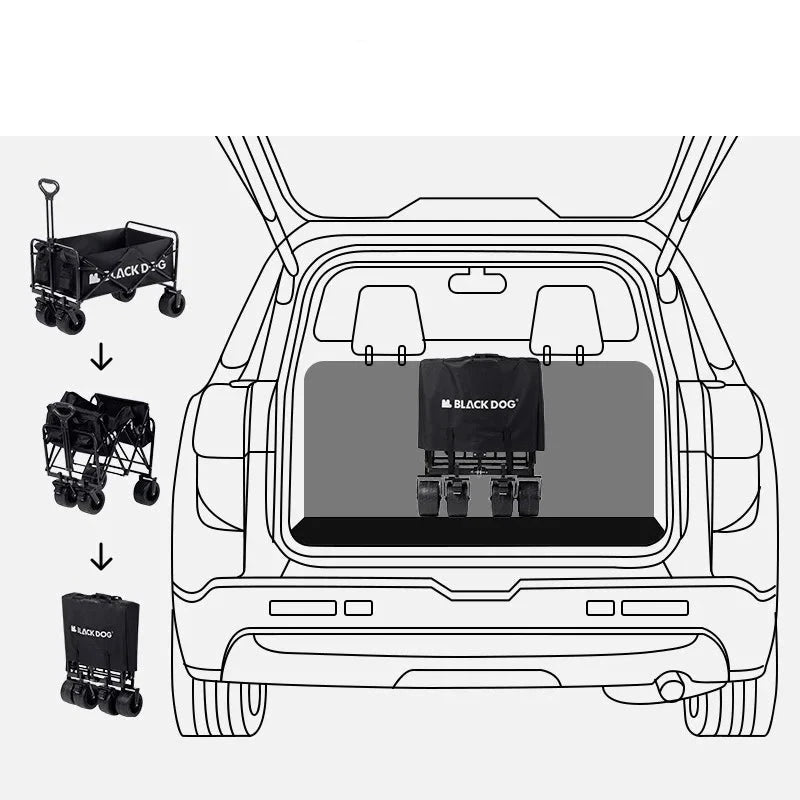 Blackdog City Walk Camping Cart 100L