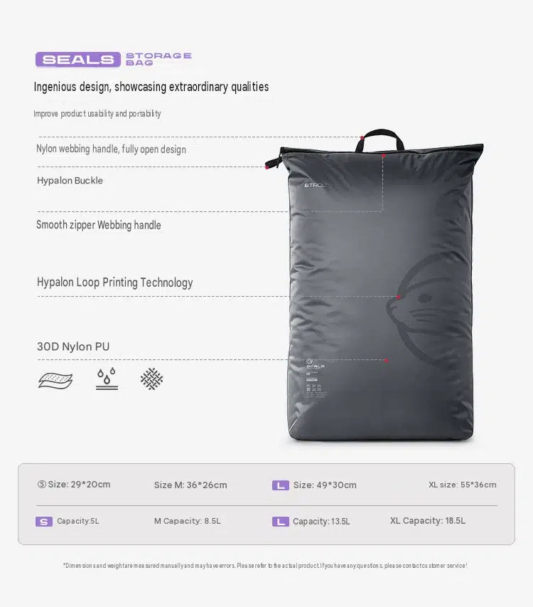 Etrol Vertical Nylon Storage Bag