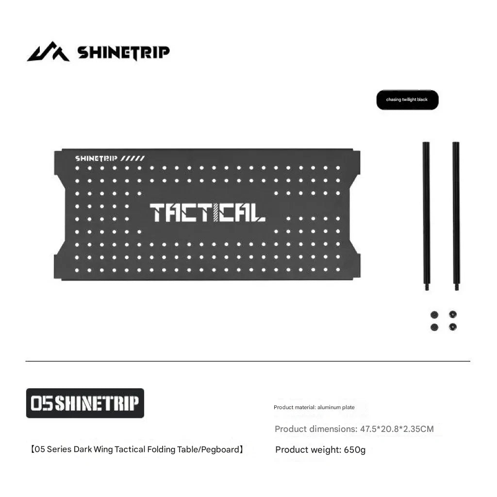 ShineTrip Darkwing Tactical Folding Table w/ Accessories