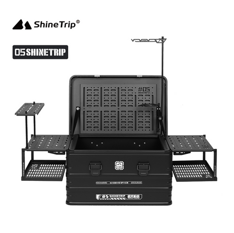 ShineTrip Aluminum Coffee Box Outdoor Set w/ Base Table