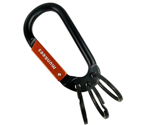 Munkees Carabiner w/ 3 Keyrings