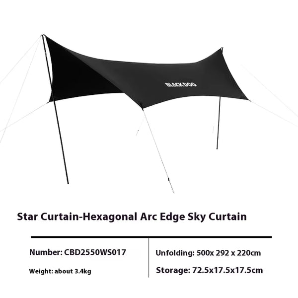 Blackdog Xingwei Hexagonal Curved Edge Canopy