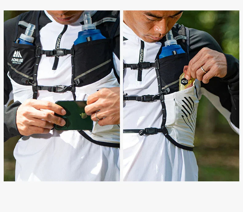 AONIJIE Cross Country Backpack 5L w/ FREE Hiking Stick Bag -C9116