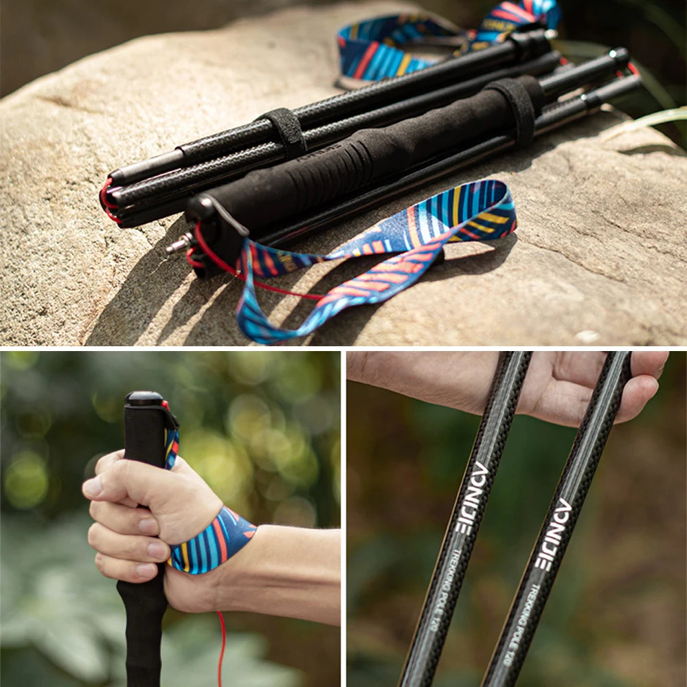 AONIJIE Carbon Fiber Trekking Pole Black-E4204