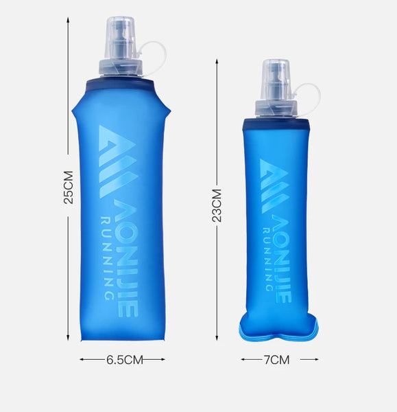 AONIJIE 250ml/500ml Foldable TPU Water Bottle, Soft Flask-SD31