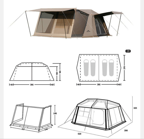 Naturehike Village 13 Ridge Automatic Tent Flagship Edition